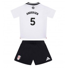Fulham Joachim Andersen #5 Hemmaställ Barn 2024-25 Korta ärmar (+ Korta byxor)